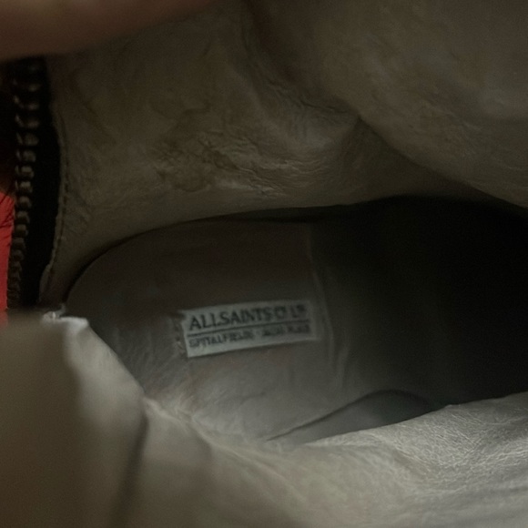 Allsaints gorgeous:  Oxblood Hessian calf hair  boot - Picture 6 of 9